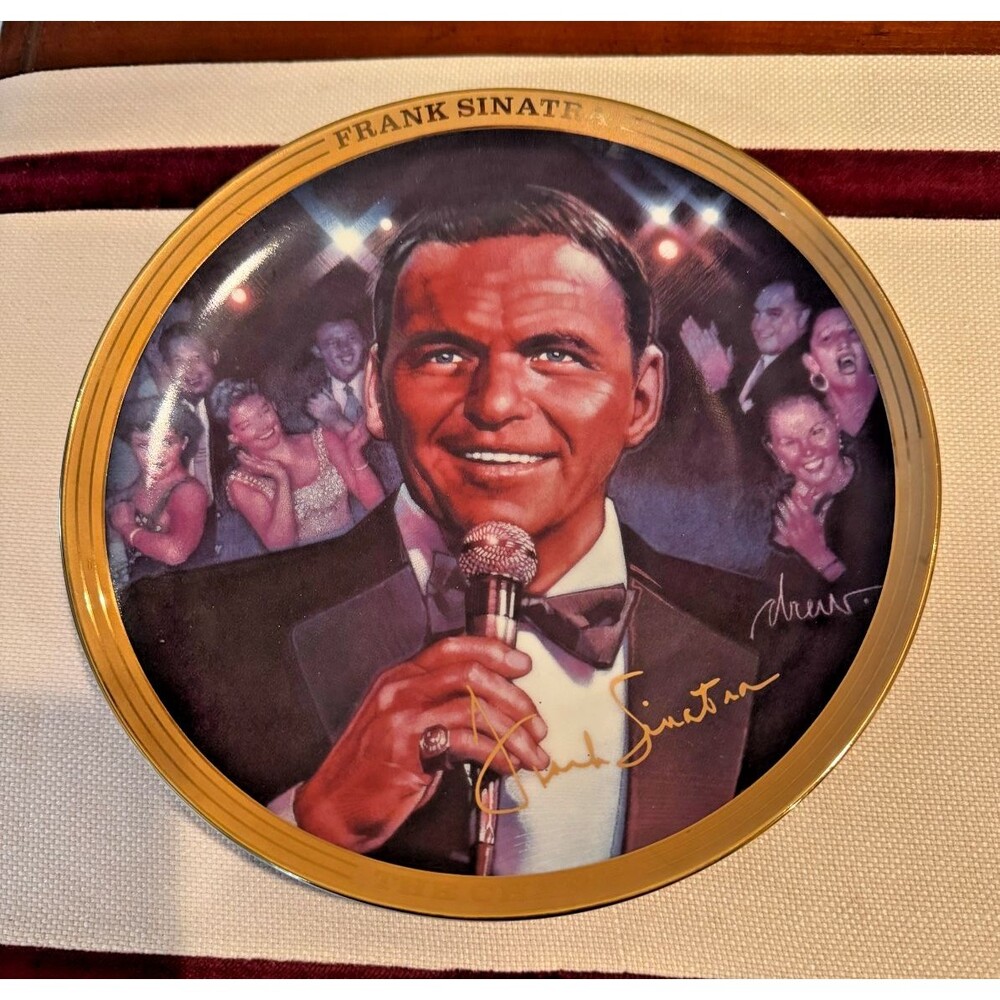 Frank Sinatra, Franklin Mint Porcelain Plate "The Champ” Limited Edition